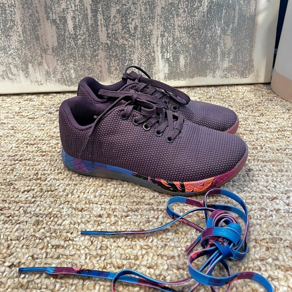 NOBULL Purple Women's Training Sneakers with Multicolor Midsole